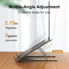 Support d'ordinateur Portable en aluminium, Base supérieure pliable, Support d'ordinateur pour Macbook Air Pro, accessoires