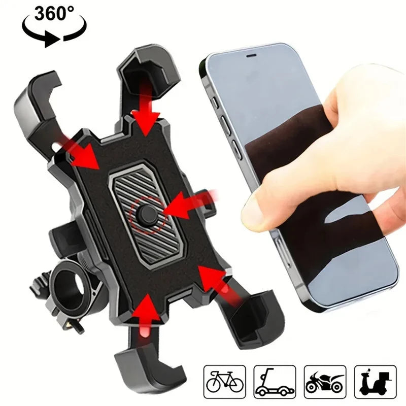 Support de téléphone réglable pour vélo, accessoires de vélo, support de moto, clip GPS rotatif à 360 °, accessoires de cyclisme VTT, sports de vélo