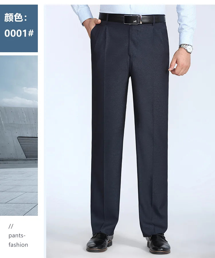 Men's trousers, men's clothing, men's pants, high-waisted trousers, spring/summer trousers, British streetwear style, casual office trousers