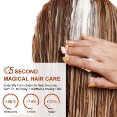 PURC 5s Magic Hair Mask, Permanent Keratin Treatment, Fast Smoothing, Repair Cream for Dry Damage and Frizz, Restores Gentle Hair Care Masks