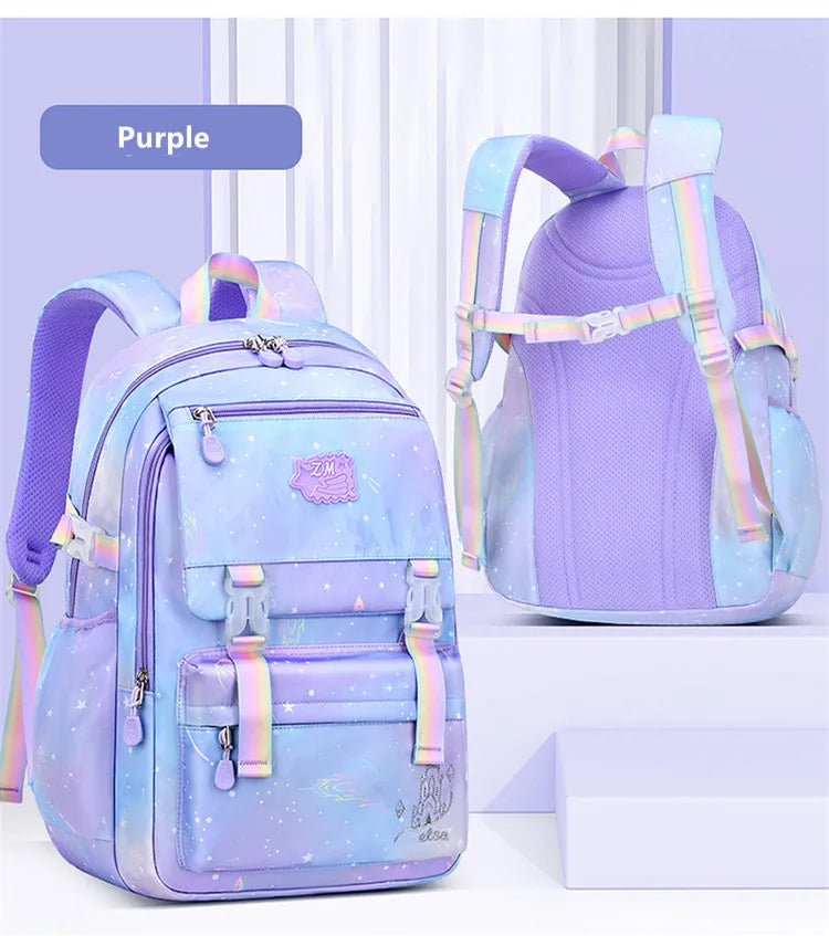 Sac à dos pour enfants pour filles, sacs d'école pour collégiens, sac de livre étanche de grande capacité pour élèves du primaire