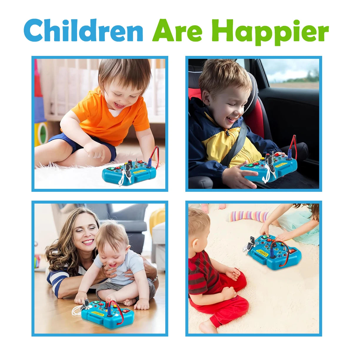 Planche occupée Montessori, jouets pour tout-petits, cadeaux pour bébés garçons et filles de 3 ans, jouets éducatifs d'apprentissage, jouets de voyage pour tout-petits