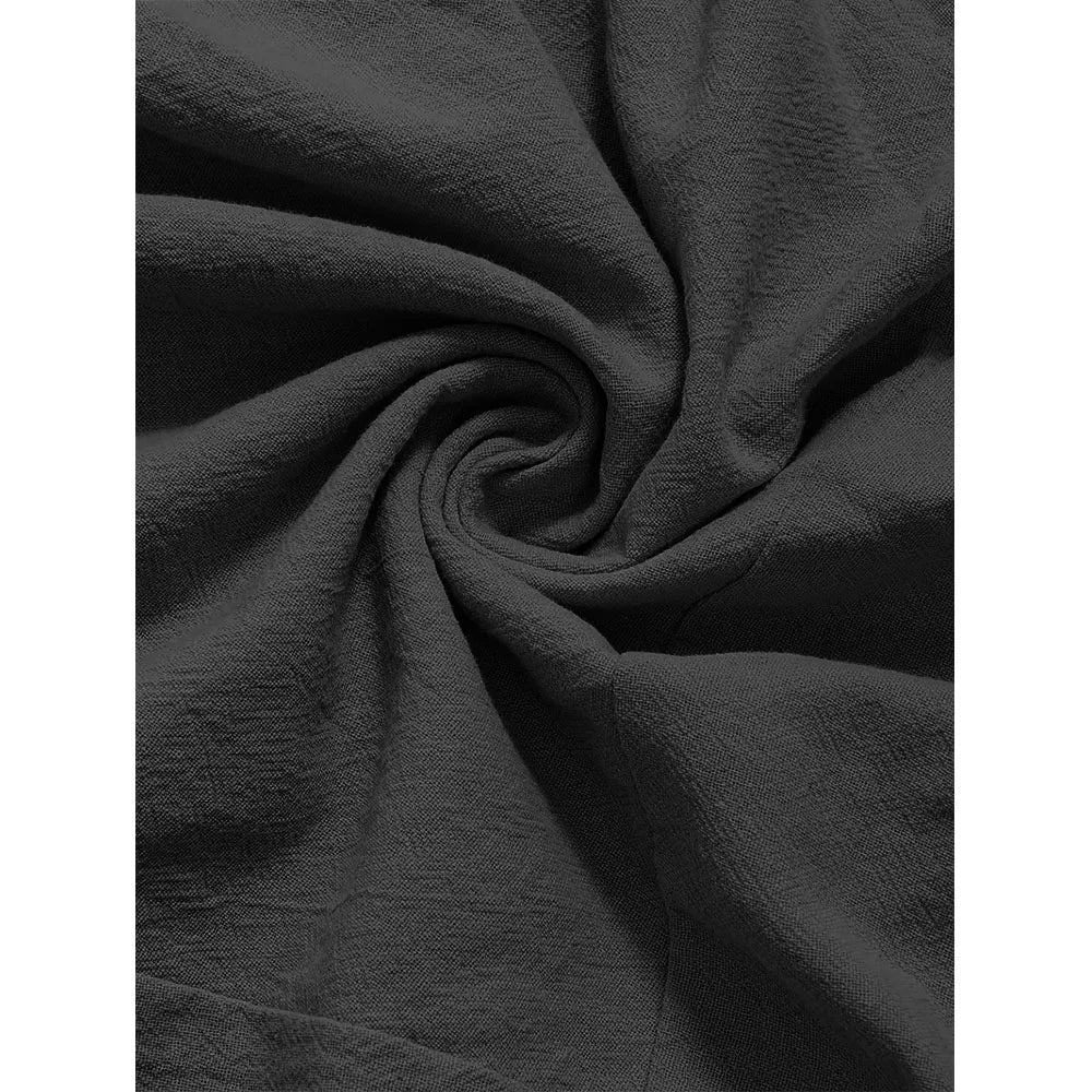 Sarouel pour hommes coton lin entrejambe bas confortable Streetwear coupe ample respirant léger pantalons longs hommes Joggers