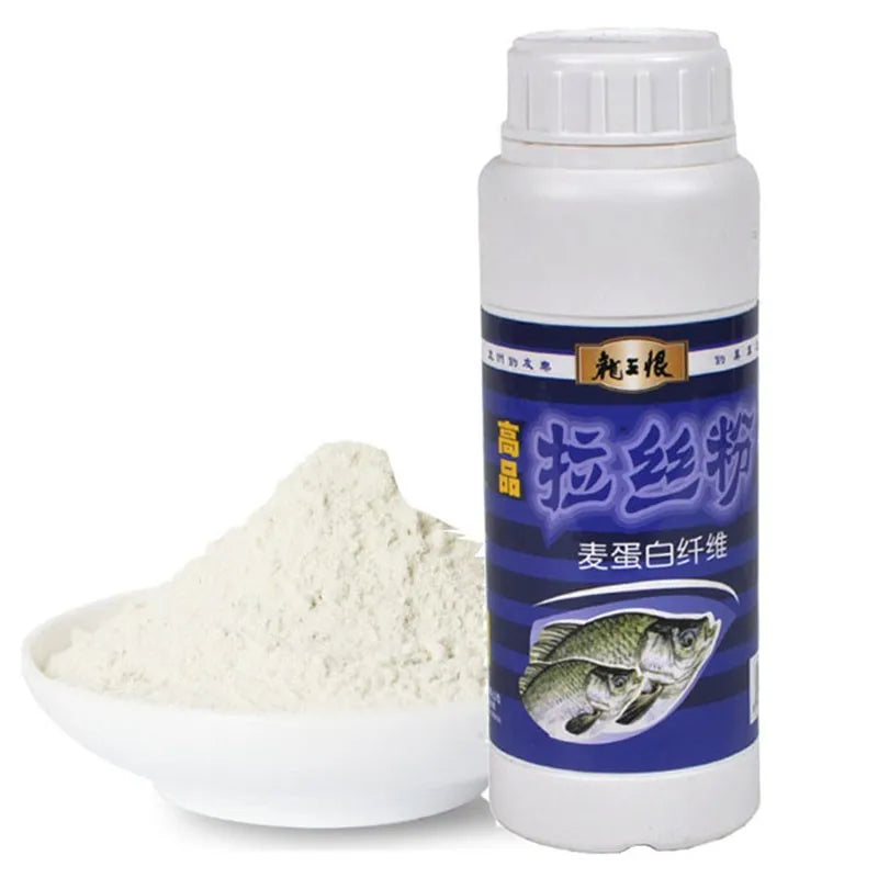 Fil de poudre à dessin de protéines de blé pur, en bouteille, appât à Filament épais, viscosité, bon état, 250G