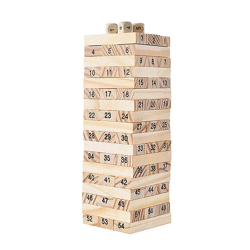 Jeu de société coule parent-enfant, puzzle en bois massif, tour à empiler haute, nuits de dessin pour enfants