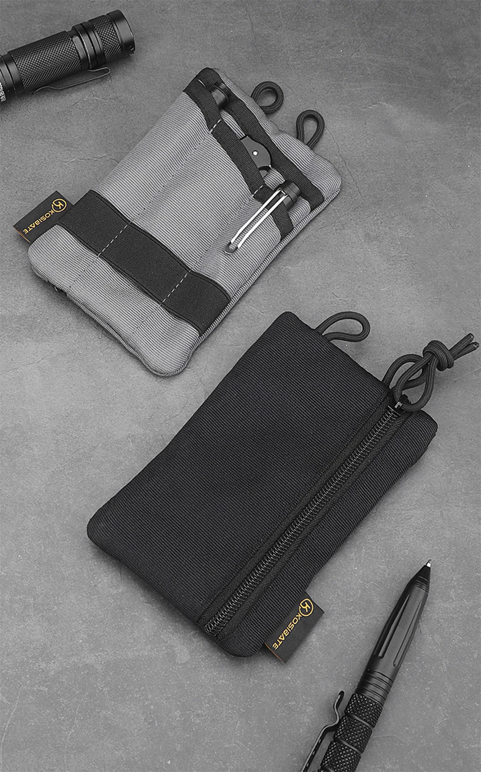 Sac tactique EDC sac portefeuille mini sac de taille clé de carte avec sac de taille camping, randonnée, chasse, pêche, porte-monnaie en plein air