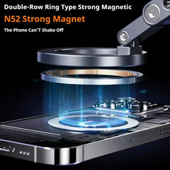 Support de téléphone magnétique pour voiture 360 °   Aspiration sous vide électrique pliante rotative pour support de Streaming de cuisine de gymnase de Navigation de voiture