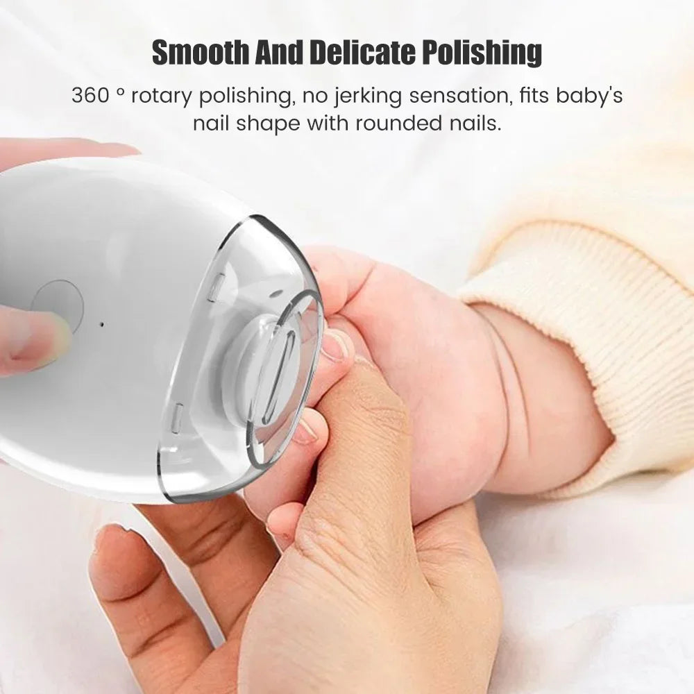 Coupe-ongles électrique 2 en 1 avec lumière LED, broyeur automatique pour bébé et adulte, Mini outils de manucure, soins des ongles