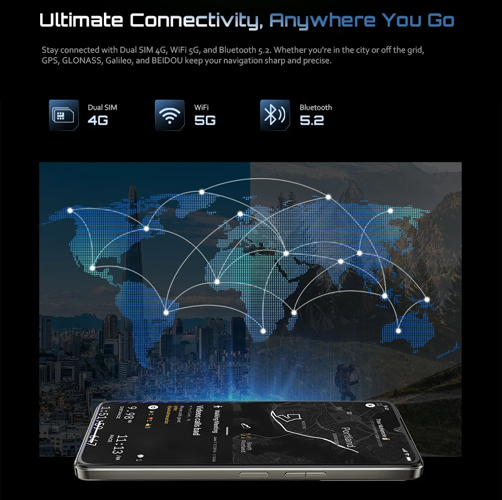 Smartphone Android 15 Cubot P90, écran 6,88 pouces 120 Hz, 24 Go  RAM (12 + 12 Go étendus), 256 Go ROM, processeur G100 Octa-core 2,2 GHz, appareil photo 64 MP, 5100 mAh, NFC, double haut-parleur, telephone portable 4G