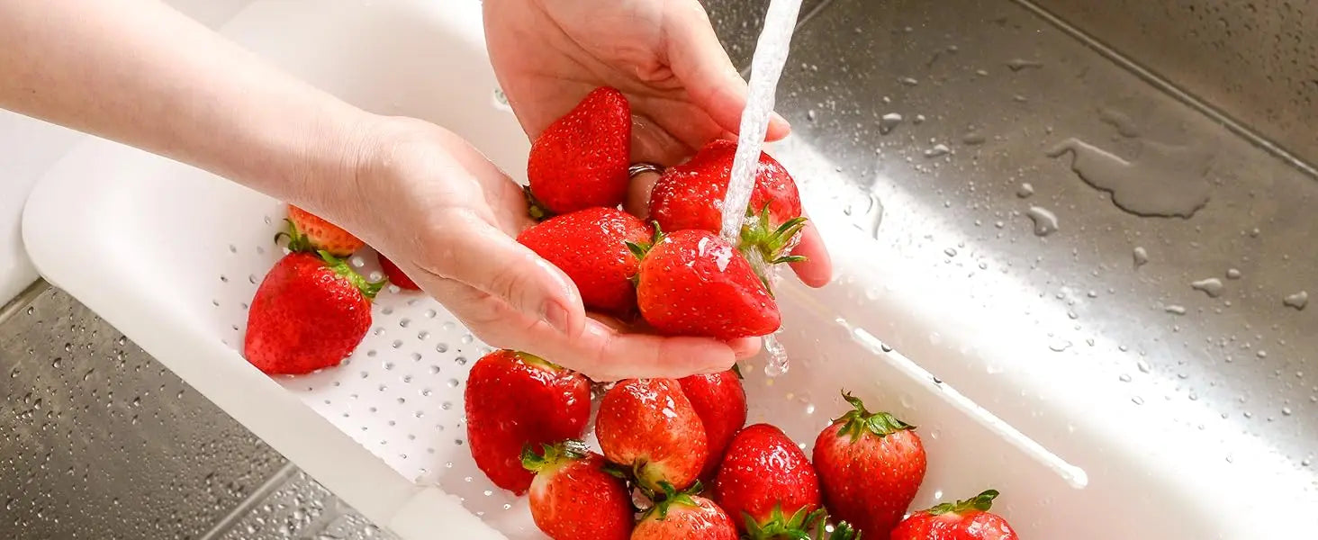 Passoire extensible pour évier, panier de lavage, égouttoir, vaisselle sèche, légumes, pâtes, ustensile de cuisine, outil essentiel pour la maison, gris