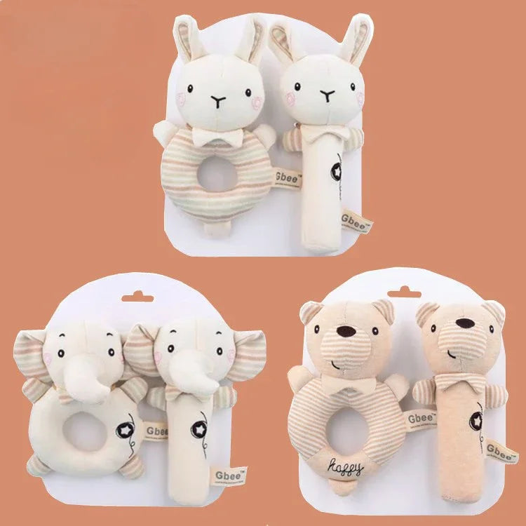 Hochets pour bébé doux dessin animé mignon en peluche animaux hochets jouets enfant clochettes éducatives doux enfant en bas âge bébé confort jouets игрушки для