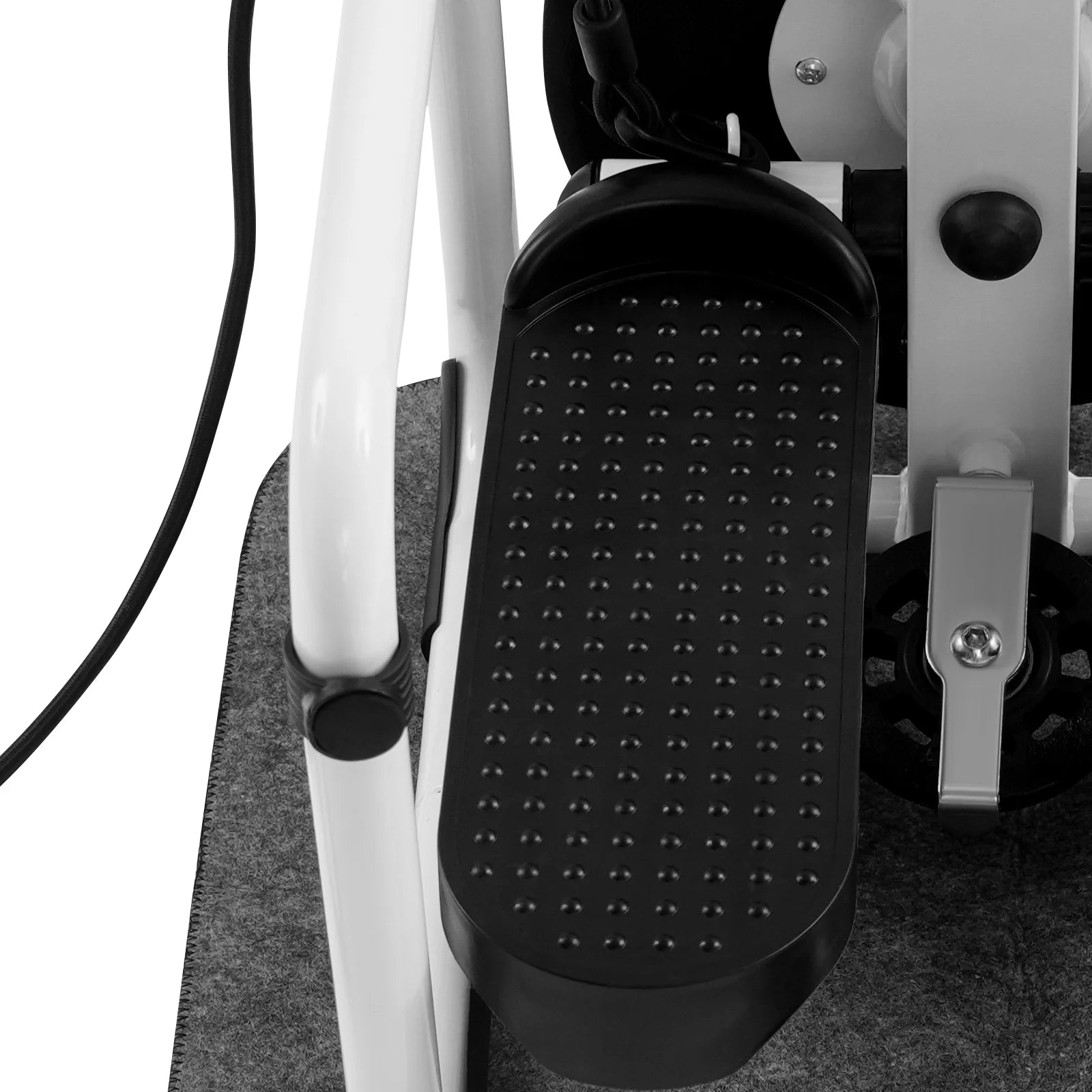 Stepper multifonction avec siège, bandes de résistance et tapis antidérapant, Stepper d'exercice avec affichage LED, équipement d'entraînement à domicile