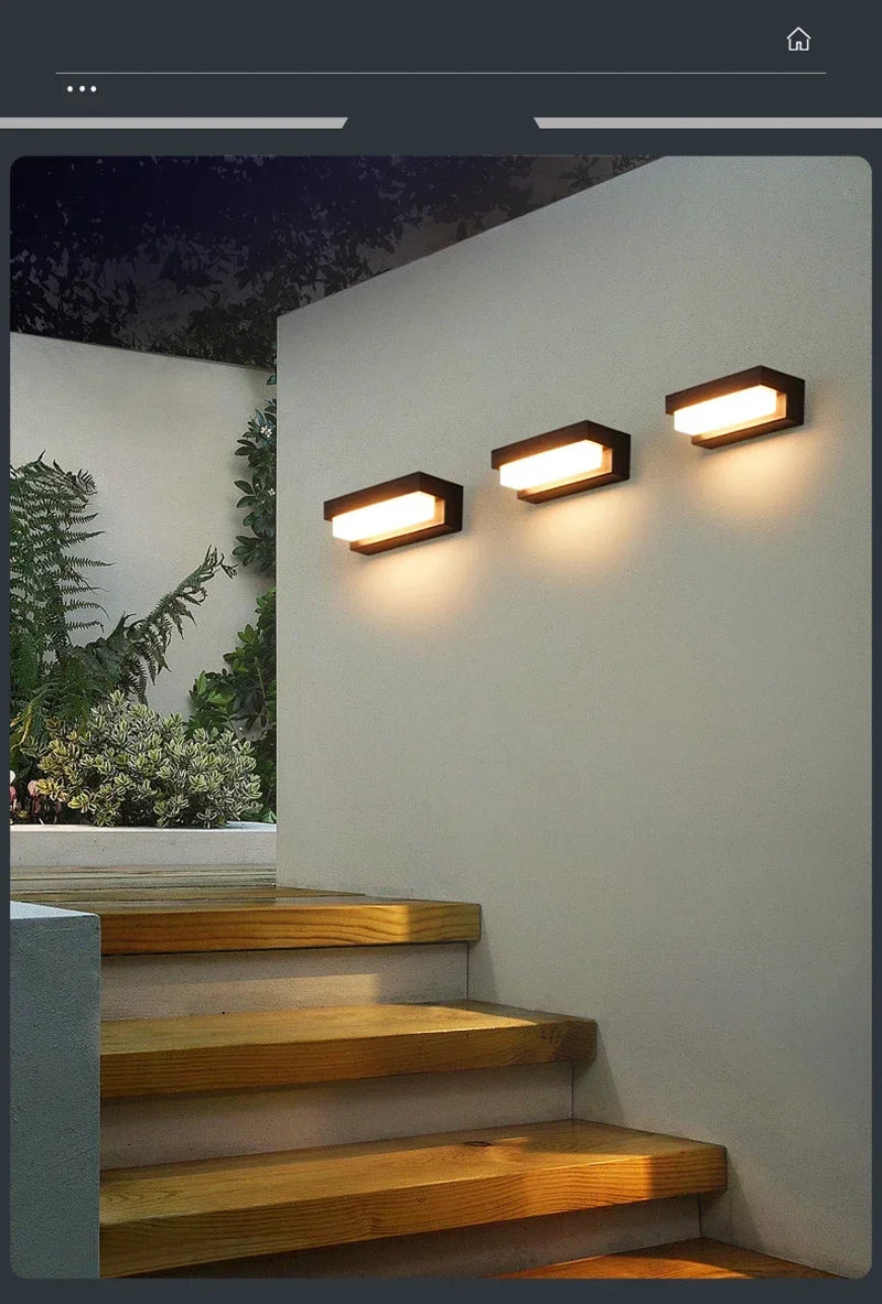 LED extérieur appliques solaires étanche lumière solaire balcon Villa porte cour muré éclairage clôture décor lampe solaire