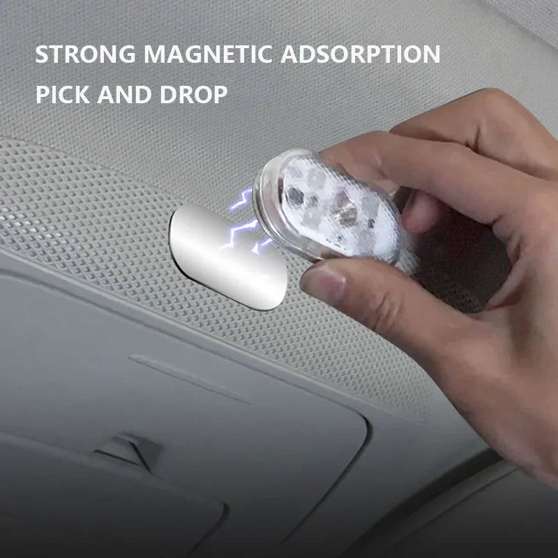 Voiture LED lumières tactiles USB capteur Rechargeable lampe de lecture Auto porte lumière toit plafonnier voiture intérieur atmosphère lampe