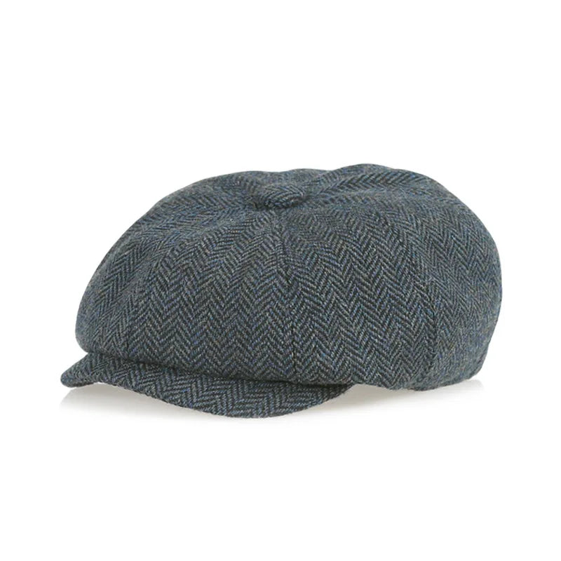 Casquette béret Vintage pour enfants, joli et élégant, chapeau de journal Ca rétro et Tweed pour enfants
