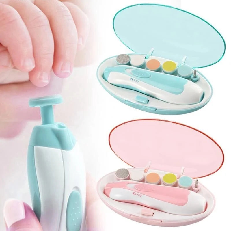 Coupe-ongles électrique pour bébé, outil de polissage des ongles pour enfants, soins pour bébé, coupe-ongles multifonctionnel, ensemble de manucure pour nourrissons