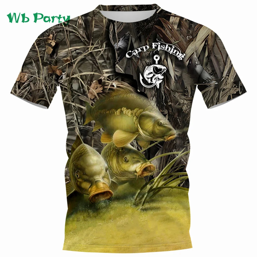 Camisas para hombre, camiseta gráfica con estpado de peces, camiseta de manga corta para hombre, camisetas con gráficos
