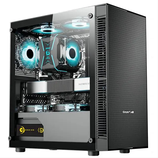 PC de jeu avec processeur A8-7680/512G SSD/16GB RAM 3200 mo DDR3/Windows 11 HD graphiques blanc pc gamer jeu mini pc