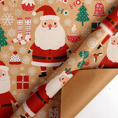 Papier d'emballage de cadeaux de Noël Papier d'emballage de cadeaux multi-styles Boîte-cadeau de Noël écologique Papier Cadeaux d'anniversaire et de vacances