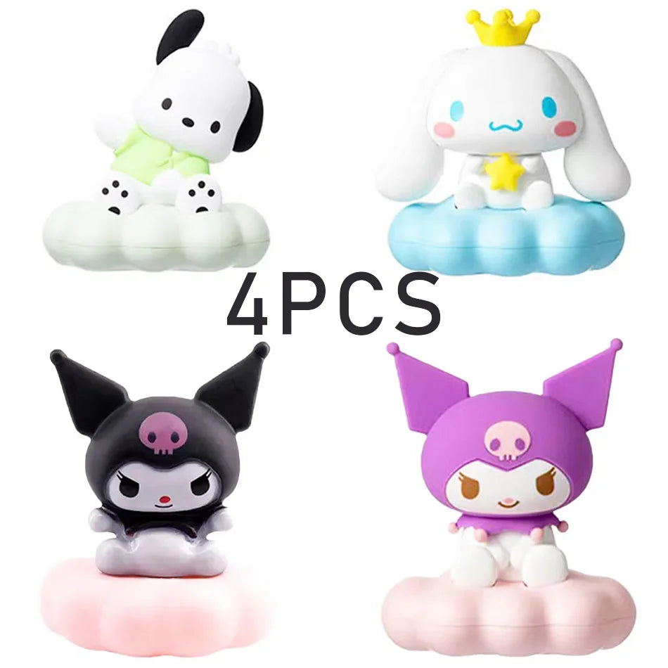 Anime Sanrio Hello Kitty Kuromi cannelle mélodie veilleuse brillant enfants jouet lampe de chevet Kawaii mignon enfants cadeau d'anniversaire