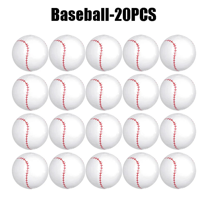 Inflatable beach balls: Baseball, beach basketball, beach soccer ball for children, toy ball, hello ball, summer sports, children's gift ball