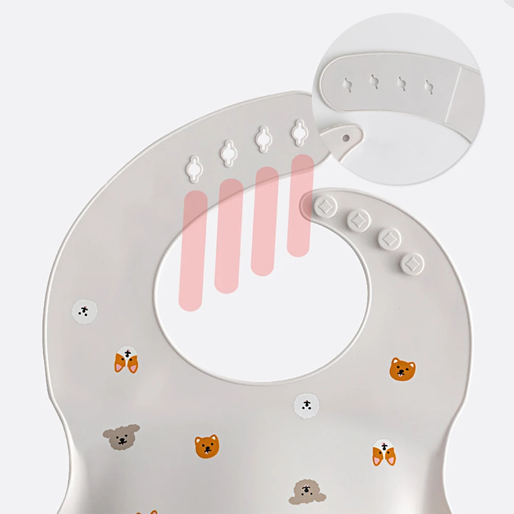 Bavoir imperméable en Silicone souple pour bébé, écharpe d'été, imprimé cerise mignon, bavoirs réglables, tissus à roter, tabliers d'alimentation pour bébé, manger pour enfants