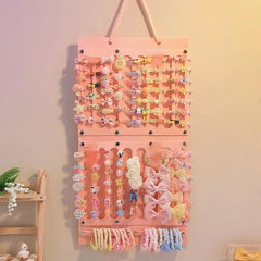 Accessoires pour cheveux, organisateur de rangement suspendu, décoration murale, rangement des nœuds de cheveux, pinces à cheveux, corde à cheveux, lunettes, rangement d'organisation