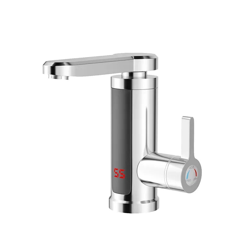 Chauffe-eau électrique 220V, robinet de cuisine, chauffage instantané sans réservoir, mélangeur chauffant coulant, affichage numérique