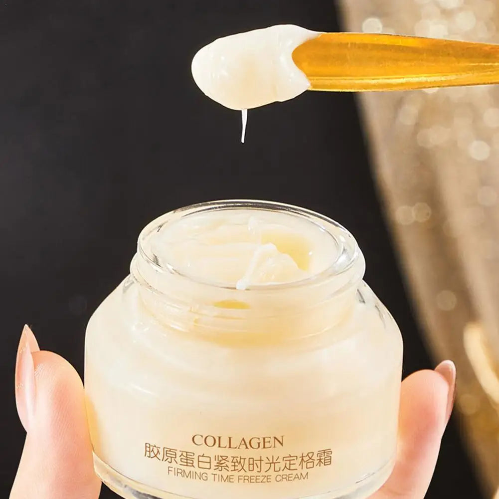 Crème pour le visage au collagène, produit raffermissant, hydratant, éclaircissant, pour déformer, ridules, éclaircir la peau, 50g