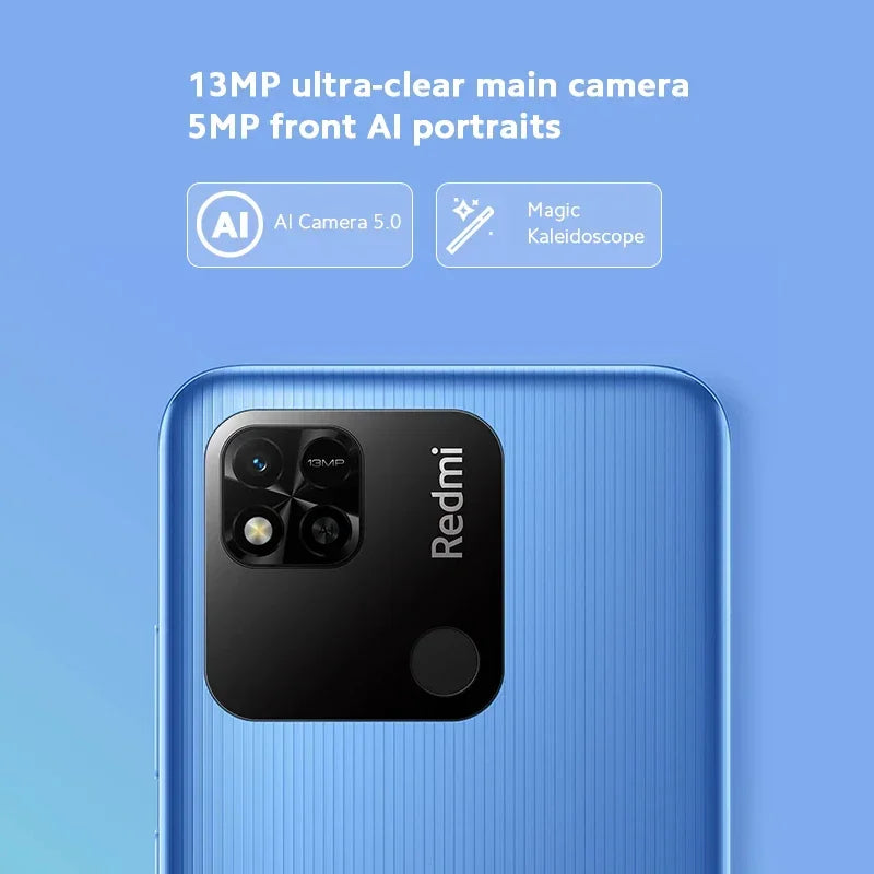 Smartphone 10A 6GB 128GB Original Xiaomi Redmi Global 6.53 'écran HD Helio G25 Octa Core 13MP empreinte digitale 5000mAh téléphone utilisé