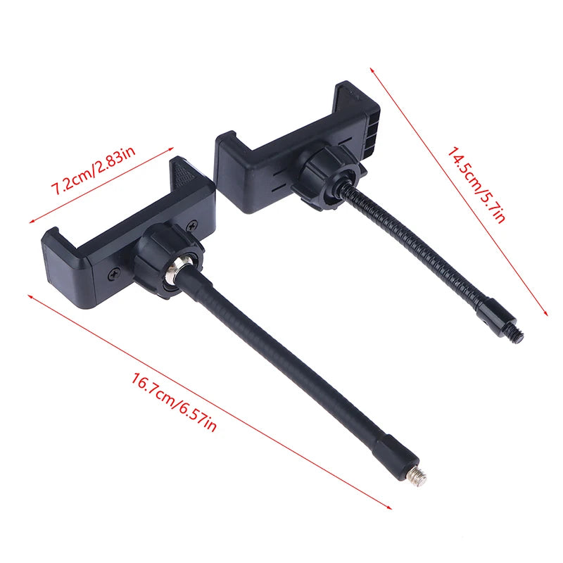 Anneau lumineux pour selfie en direct, tuyau flexible, clip pour téléphone portable, support rapide, adapté pour smartphone