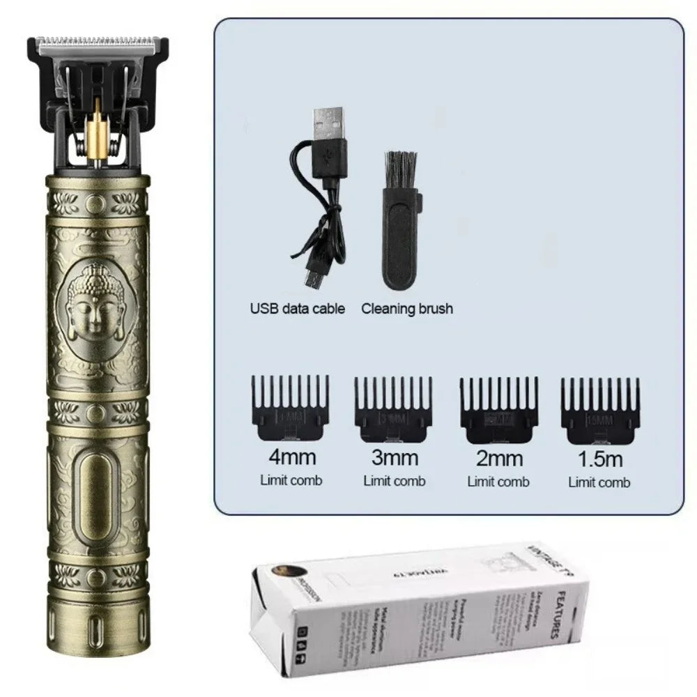 Tondeuse à cheveux T9 tondeuse à cheveux barbe rasage corps tondeuses électrique Machine de coupe de cheveux professionnel barbier hommes tondeuse rasoir