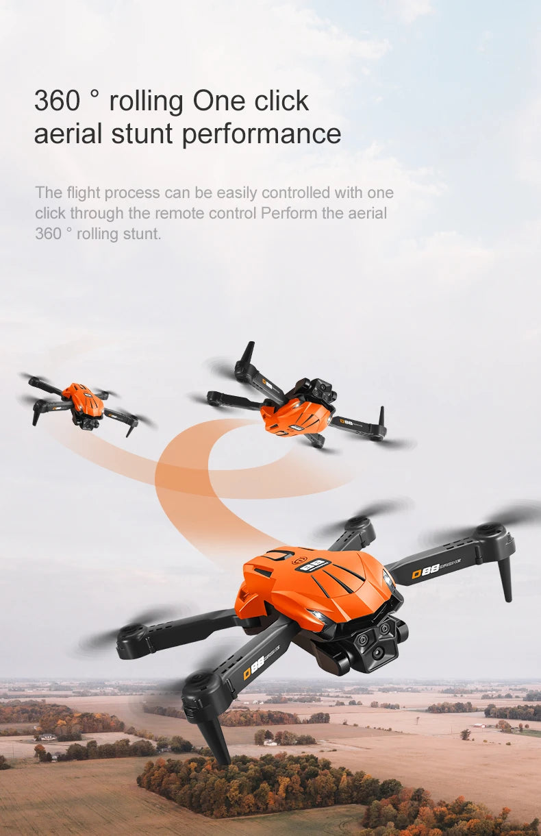 Xiaomi D88 Drone HD 8K double caméra photographie aérienne professionnelle flux optique vol stationnaire geste tir pliable quadrirotor ﻿