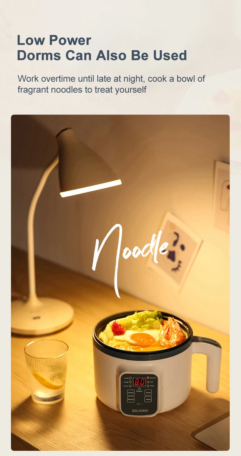 Cuiseur à riz électrique multicuiseur Pot multifonction Mini marmite poêle soupe appareils ménagers pour les Pots de cuisine offres 1-2 personnes