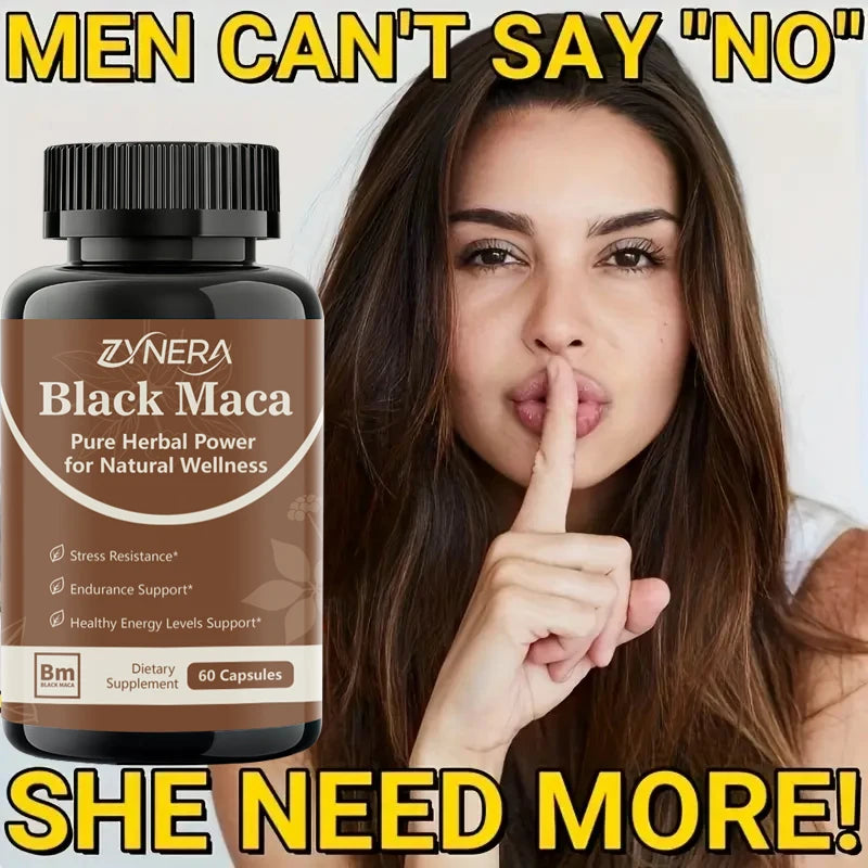 Puentes capsules de Maca noire, Booster de testostérone pour hommes, augmente la force, l'endurance, l'énergie, améliore l'immunité, supplément grand 18