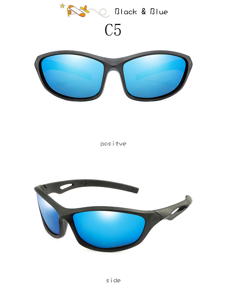 Enfants garçon sport lunettes de soleil TR90 Cool lunettes de soleil lunettes extérieures Protection UV lunettes équilibre voiture glisser nuances enfants lunettes
