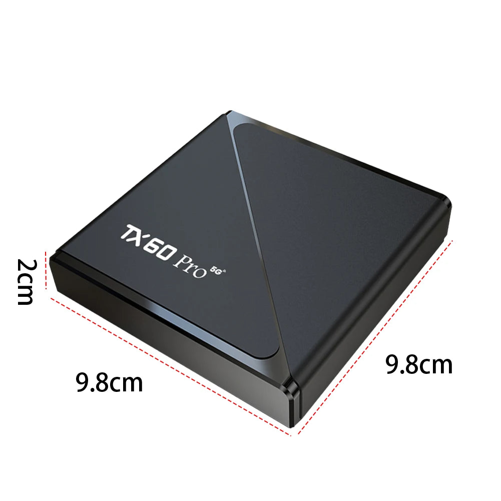 Smart TV Box TX60 PRO Android 24 TV Box 14K 2.4G 5G double WiFi 6 décodeur lecteur multimédia vidéo maison décodeur intelligent