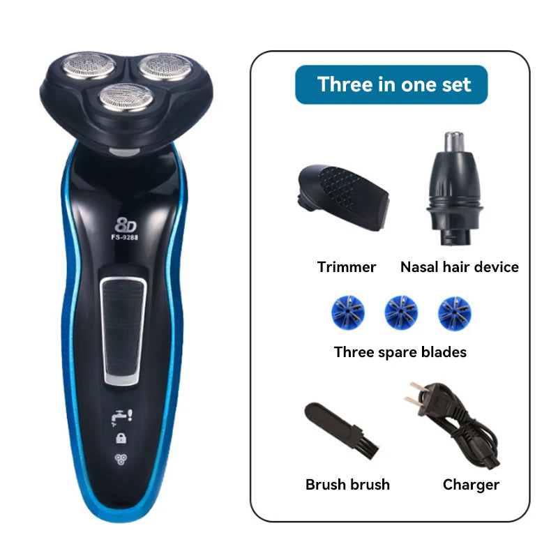 Xiaomi rasoir hommes Usb rasoir électrique puissant tondeuse à barbe Portable rasoir électrique Rechargeable étanche Machine à raser