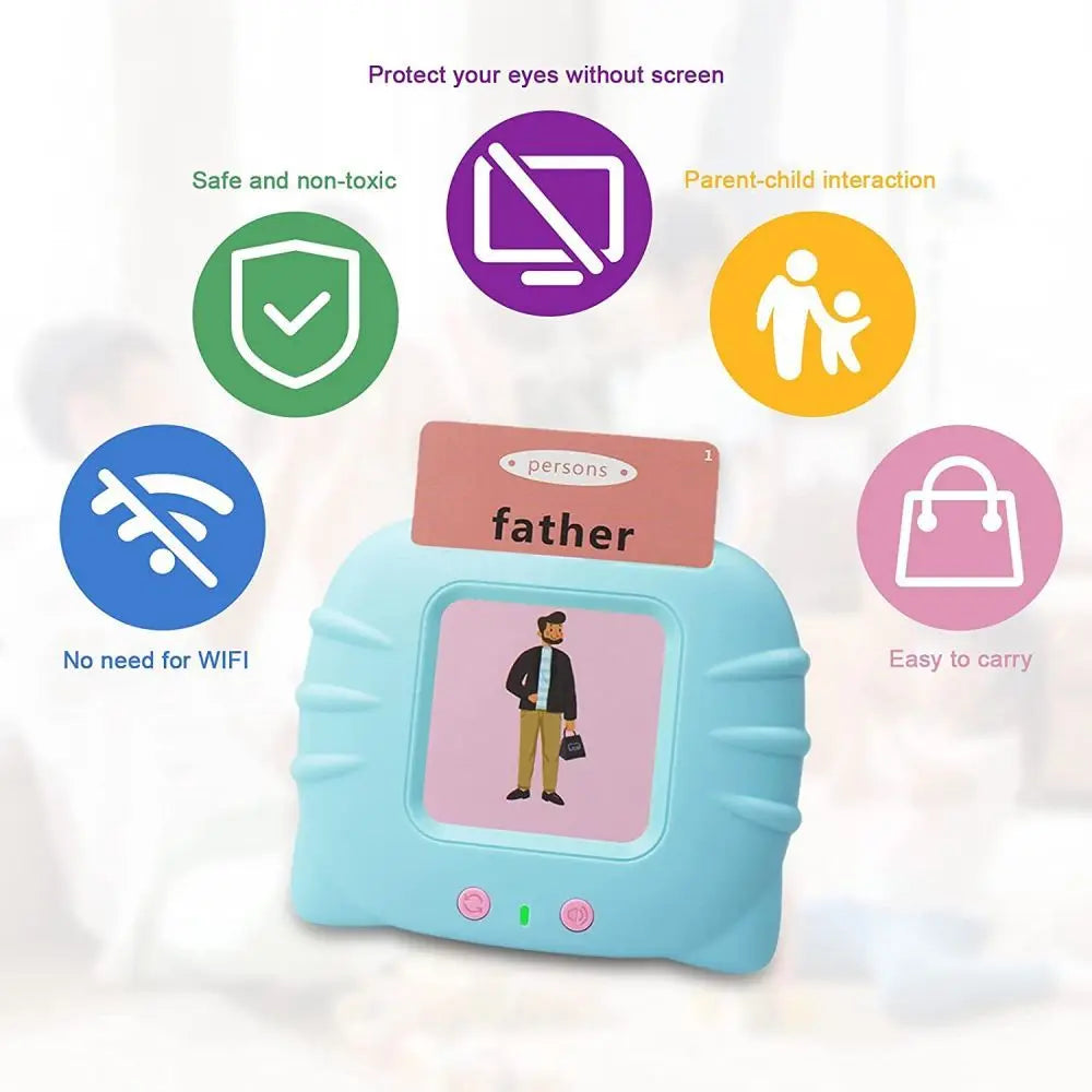 Cartes Flash parlantes d'apprentissage éducatif pour enfants de la maternelle, livre Audio électronique en langue anglaise, jouets pour apprendre les mots anglais