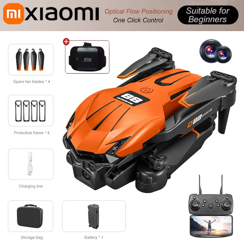 Xiaomi D88 Drone 8K aérien HD double caméra photographie Intelligent évitement d'obstacles moteur sans brosse 5G WIFI GPS retour VR Drone