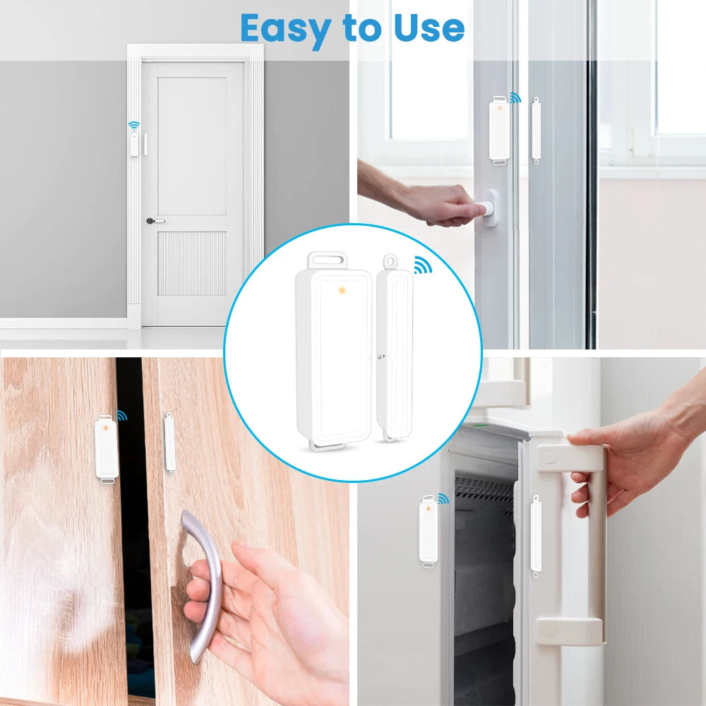 LoraTap Tuya Smart Life WiFi ZigBee capteur de porte et fenêtre interrupteur de scène télécommande alertes détecteurs Intelligence de la maison