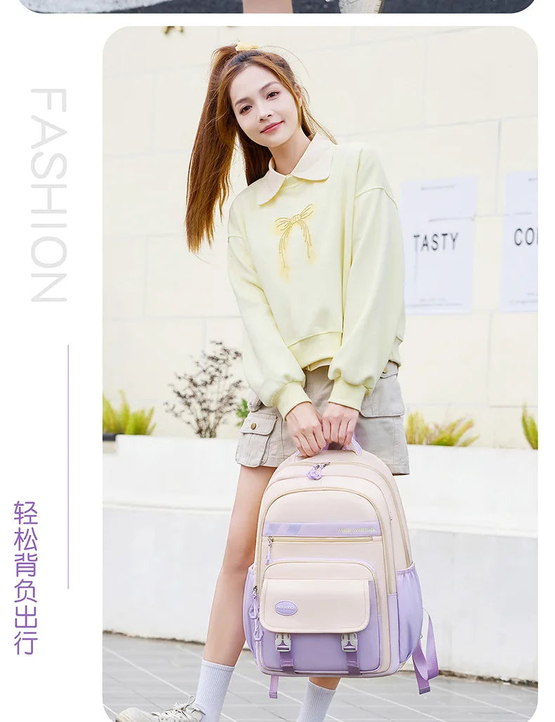 Sac à dos d'école pour enfants avec pendentif de dessin animé pour enfants adolescent Kawaii cartable filles enfants orthopédie sacs à dos imperméables sac
