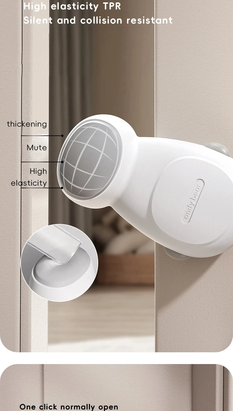 Butoir de porte de sécurité pour bébé, arrêt de porte de sécurité pour enfants, empêche la fermeture de la maison, maintient automatiquement la main Anti-pincement en toute sécurité pour bébé