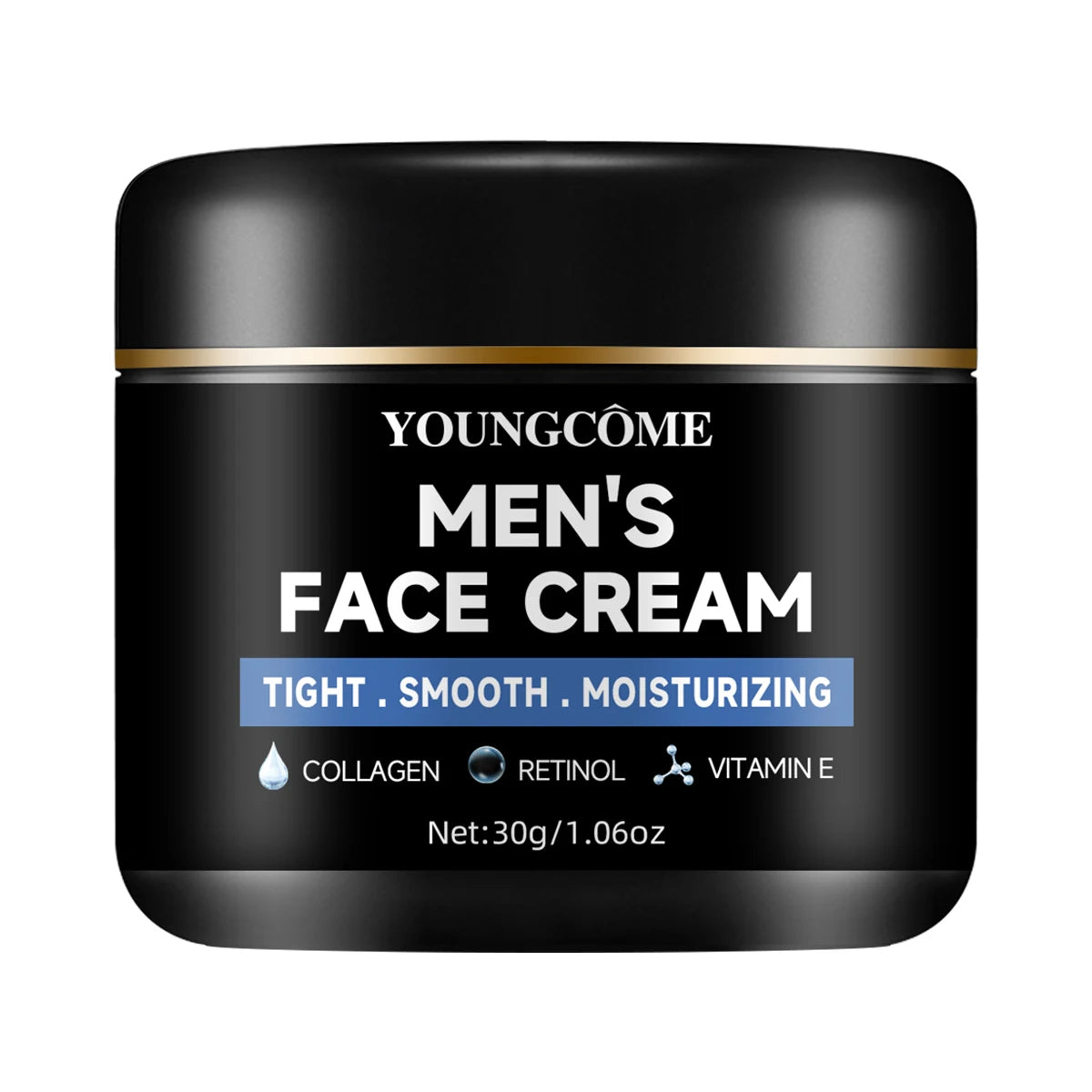 Crème hydratante au collagène pour hommes avec rétinol et vitamines, crème hydratante rafraîchissante et anti-rides