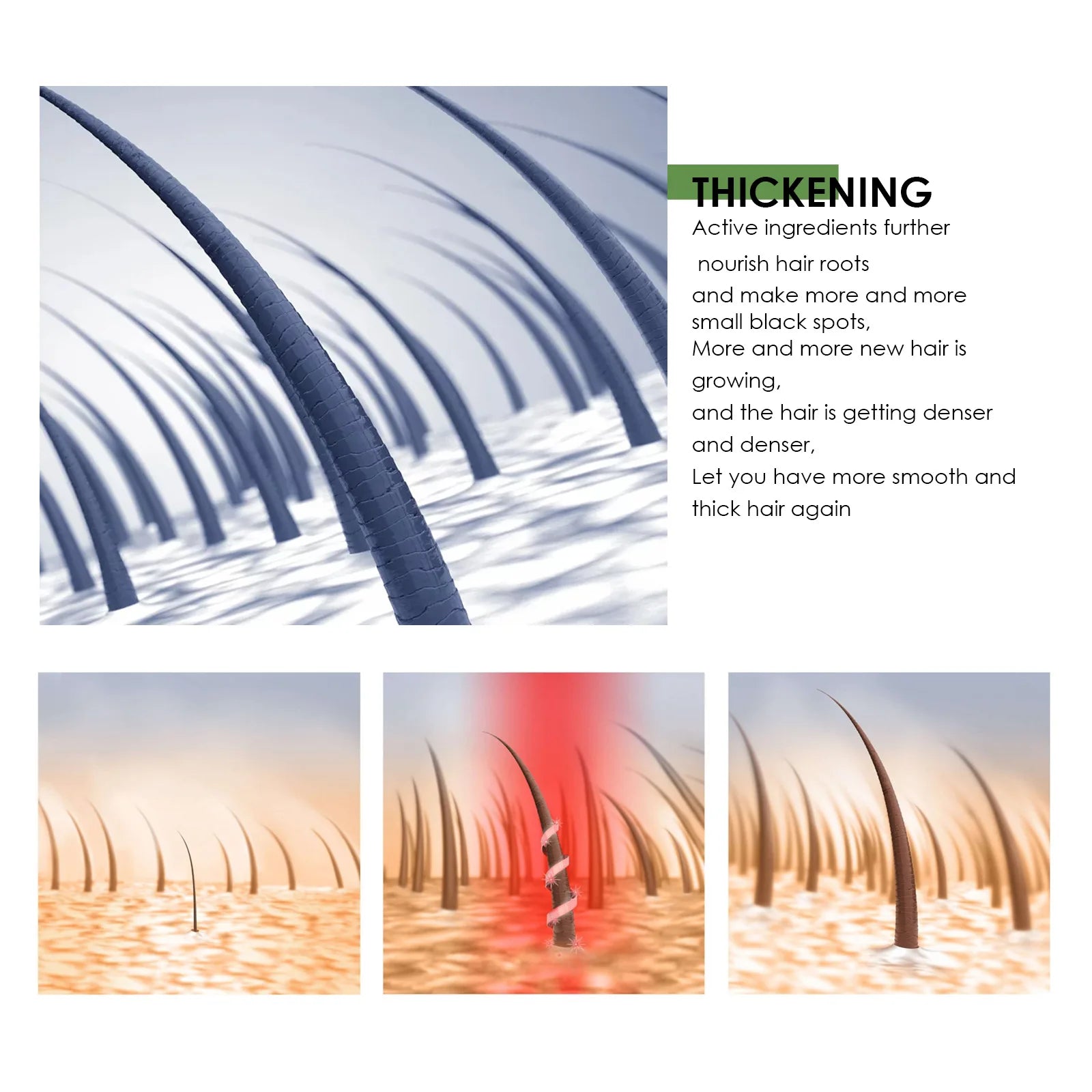 Shampoing nutritionnel racine 250g, adapté aux types de cheveux normaux de formule hydratante, soins capillaires quotidiens, conception de bouteille lisse, ingrédients naturels