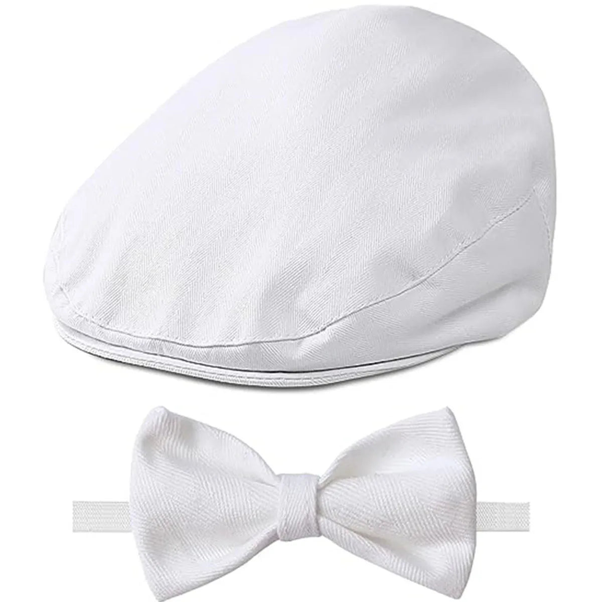 Chapeau pour bébé, casquette pour enfants, accessoire de baptême d'anniversaire pour nouveau-né, béret de chauffeur Vintage avec nœud papillon
