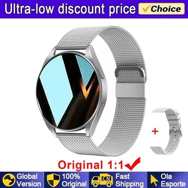 Smartwatch femmes montre 6 surveillance de la santé montre étanche Assistant vocal Bluetooth appel montre intelligente 2025 nouveau