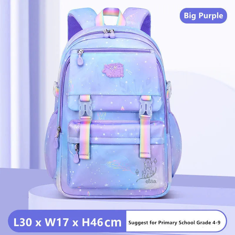 Sac à dos pour enfants pour filles, sacs d'école pour collégiens, sac de livre étanche de grande capacité pour élèves du primaire