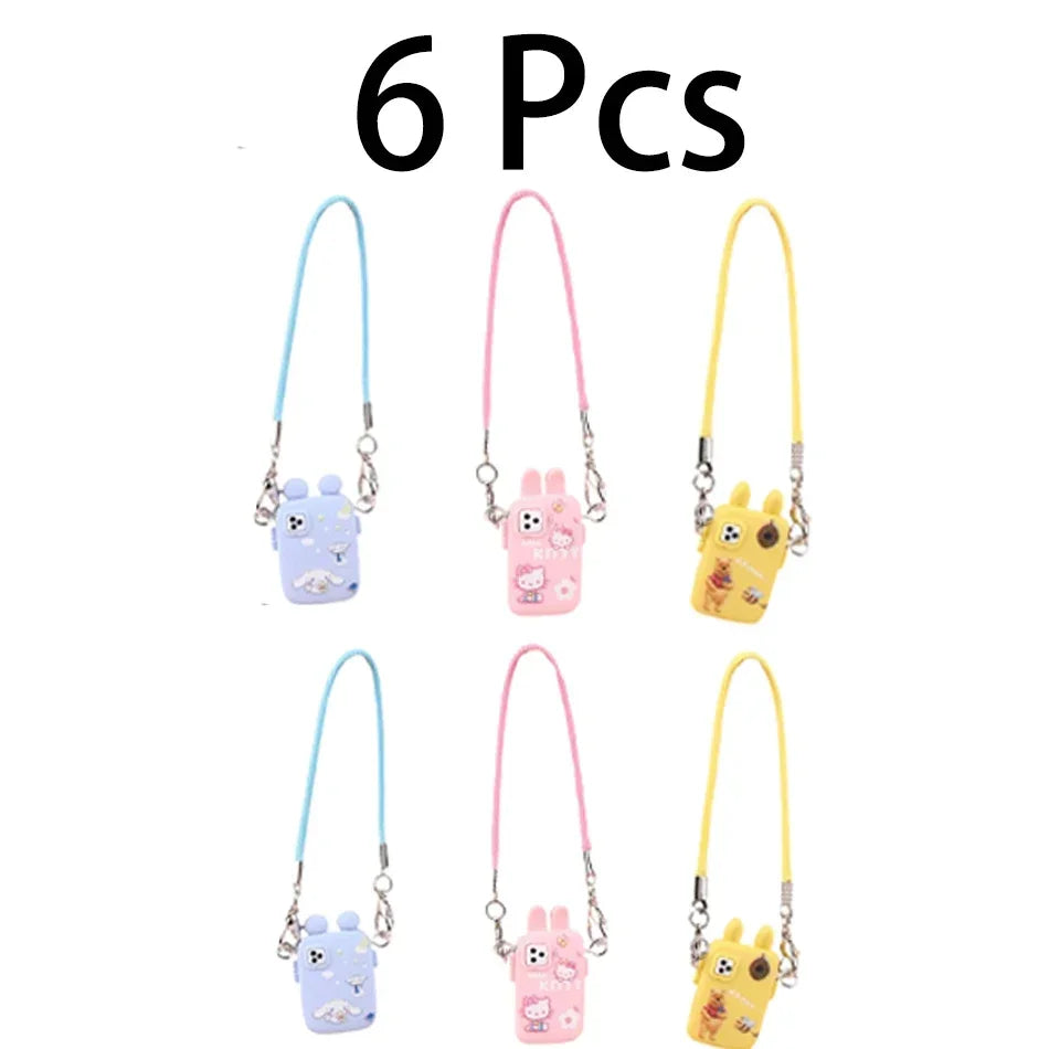 Pour Labubu accessoires pour Crybaby accessoires Style dessin animé appareil photo téléphone sac en peluche poupée accessoires pendentif ventilateur cadeau d'anniversaire