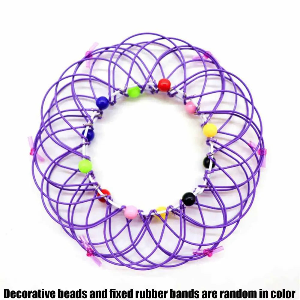 Jouets éducatifs Fidget pour enfants et adultes, panier de fleurs de décompression Mandala et anneau en acier, cadeau sensoriel d'halloween et de noël